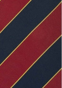 Fliege zum Selberbinden Regiments-Streifen rot navyblau