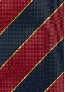 Fliege zum Selberbinden Regiments-Streifen rot navyblau