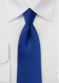 Krawatte fein texturiert blau