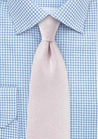 Krawatte  fein texturiert blush-rosé