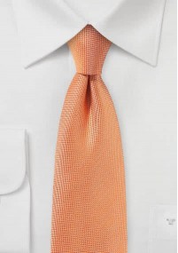 Zakelijke stropdas filigraan structuur oranje