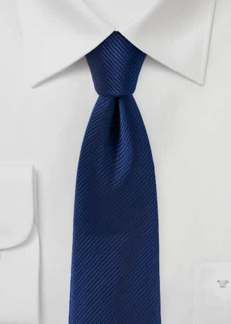 Kravatte streepjesstructuur marineblauw