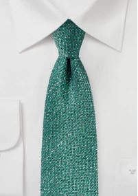 Zakelijke stropdas gestructureerd edelgroen