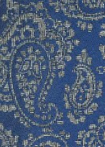 Krawatte Paisley-Motiv ultramarinblau