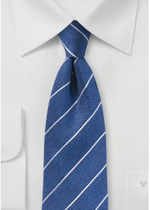 Stropdas lijnen blauw