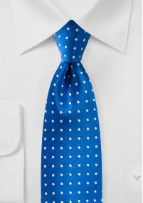 Krawatte Punkt-Dessin blau