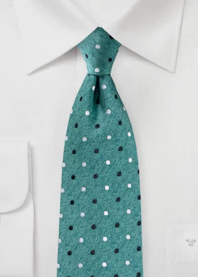 Business Stropdas Polka Dot Denim Stijl