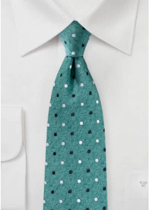 Business Stropdas Polka Dot Denim Stijl...