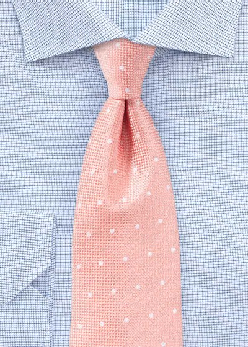 Tie Structure Dots Zalm