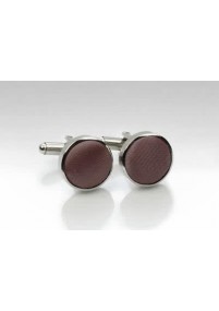 Cufflinks Stoff capuccinobraun